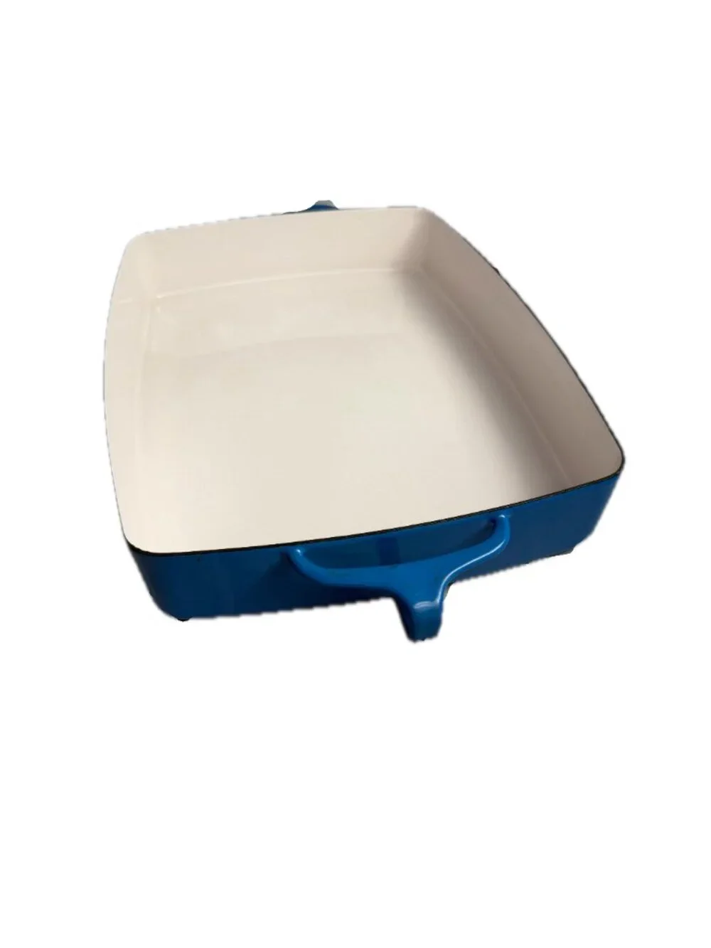 Dansk Blue Cream Enamel Kobenstyle Roasting Pan Baker Dish Rectangular Casserole